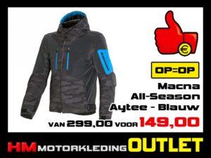 Textiel Softshell motorjas Macna Aytee All-Season - Gray-Blauw