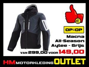 Textiel Softshell motorjas Macna Aytee All-Season - Donker Grijs