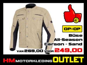 Textiel motorjas Buse Carson All-Season - Sand - L