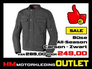 Textiel motorjas Buse Carson All-Season - Zwart