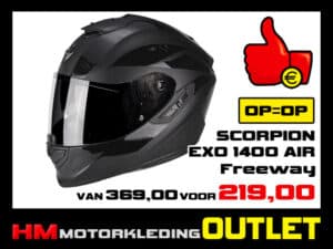 Motorhelm Scorpion EXO 1400 - Zwart