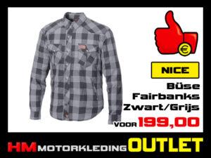 Textiel motorblouse Buse Fairbanks  - Zwart-Grijs - MEN