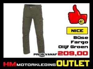 Textiel motorjeans Buse Fargo Zomer - Olijf Groen