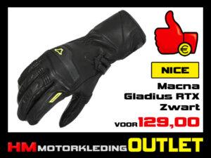 Motorhandschoen Macna Gladius RTX-DL - Zwart