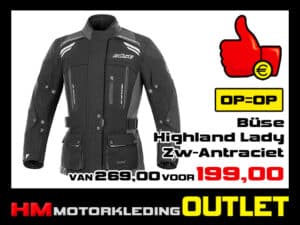 Textiel motorjas Buse Highland All-Season - Zwart-Antraciet - Dames