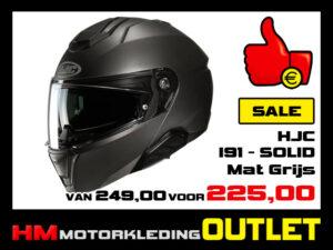 Motorhelm HJC I91 Solid - Mat Donker Grijs