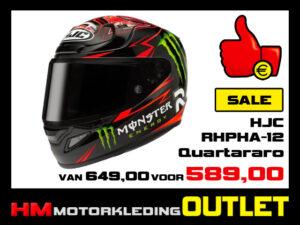 Motorhelm HJC RPHA 12 Quartararo - Zwart-Rood - M-58