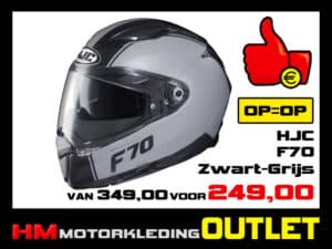 Motorhelm HJC F70 - Mago Zwart-Grijs - M-58