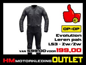 Leren motorpak Evolution LS3 Combi Zwart - MEN 46
