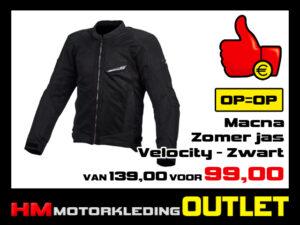 Textiel motorjas Macna Velocity Zomer - Zwart
