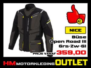 Textiel motorjas Buse Open Road III All-Season - Grijs-Zwart-Geel