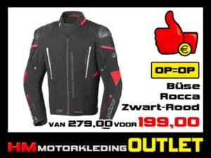 Textiel motorjas Buse Rocca All-Season - Zwart-Rood
