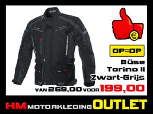 Textiel motorjas Buse Torino II All-Season - Zwart-Grijs
