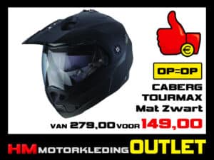 Motorhelm Caberg Tourmax - Mat Zwart - XL-62