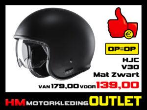 Motorhelm HJC V30 - Mat Zwart